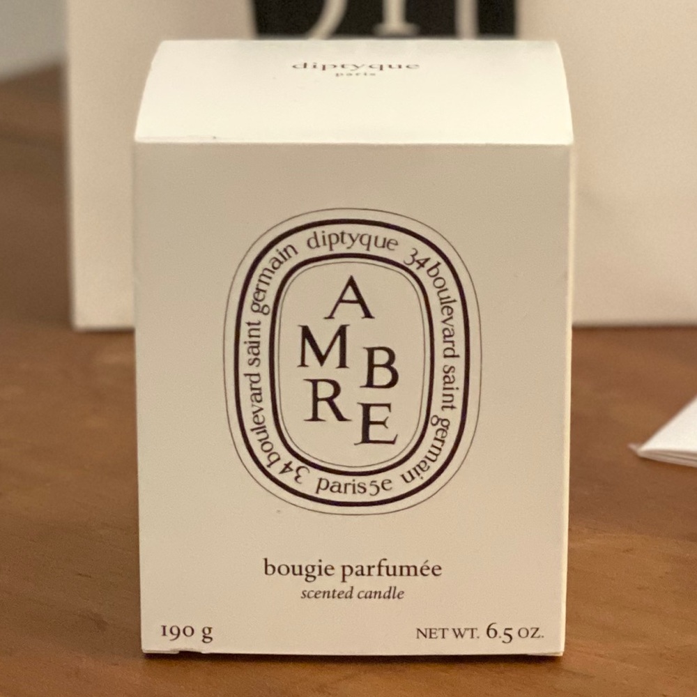 Diptyque *Empty* Candle Jar, Scent - AMBRE